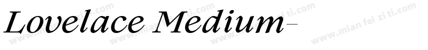 Lovelace Medium字体转换